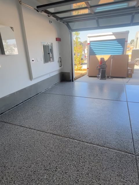 Professional epoxy coating installation by 951Resin Co.