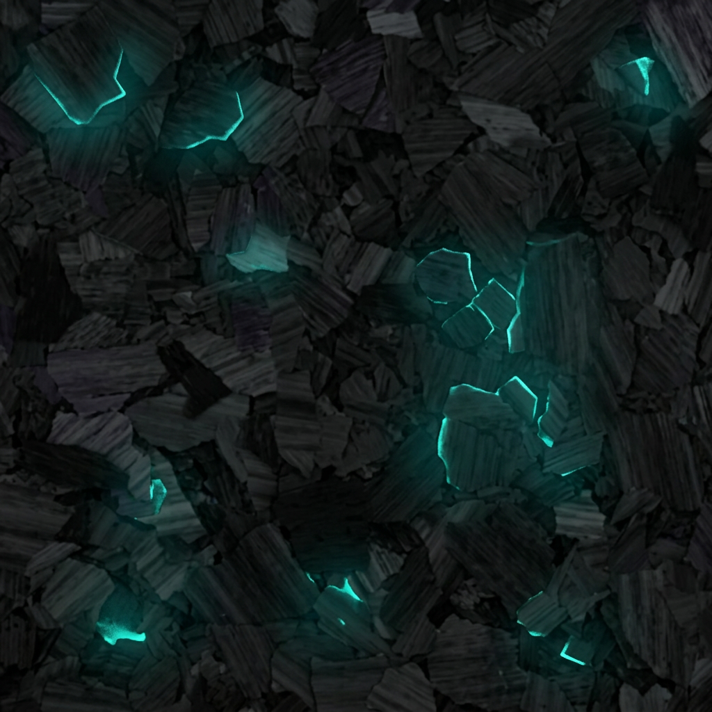 Glow in the Dark flake sample